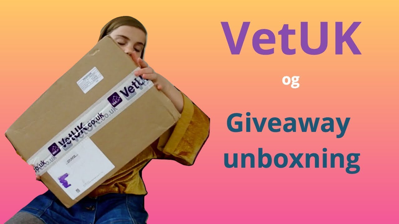 VetUK og giveaway unboxning kanin