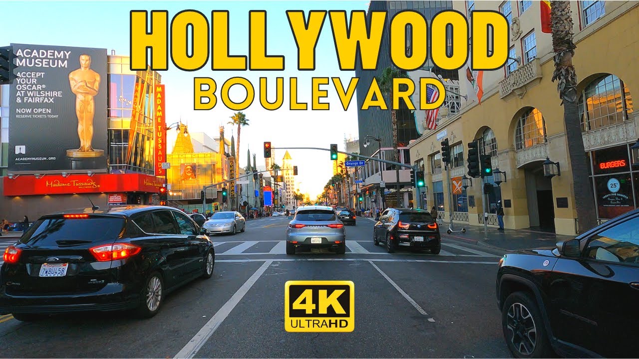 Driving entire Hollywood Boulevard | Los Angeles, California [4K UHD 60fps] Late Nov 2021
