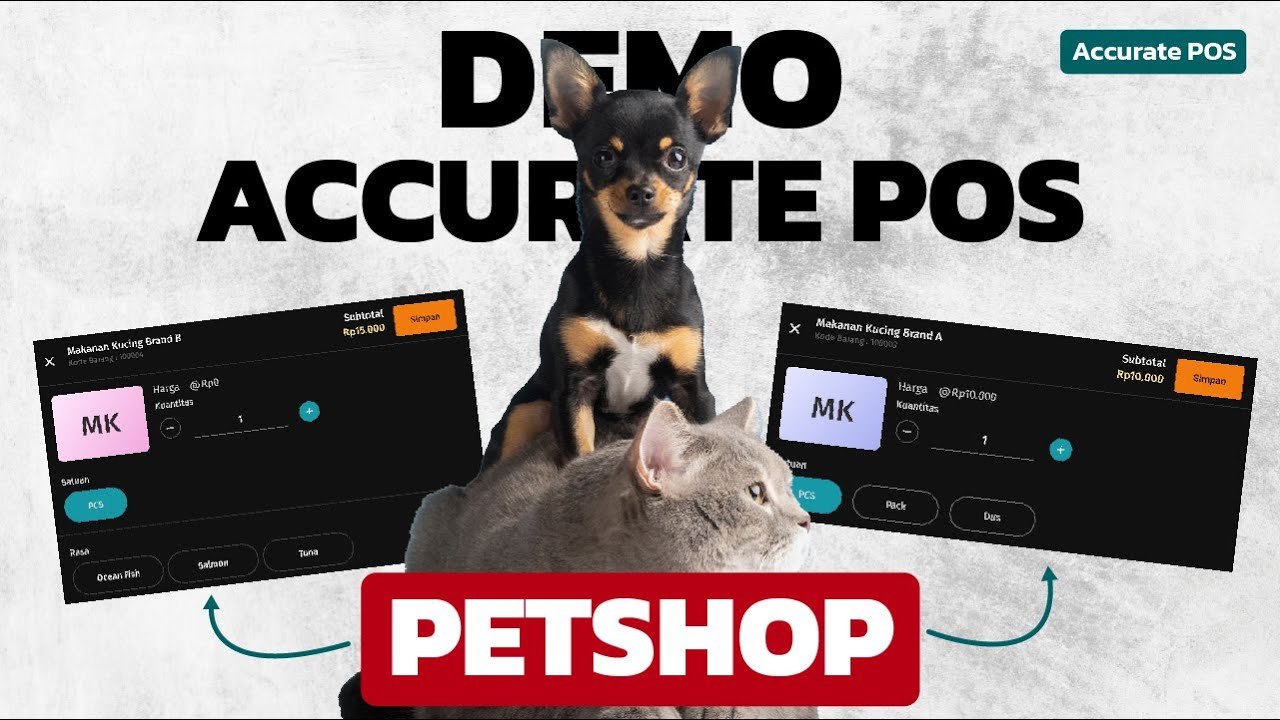 Demo Accurate POS Untuk Petshop - Aplikasi Kasir Android