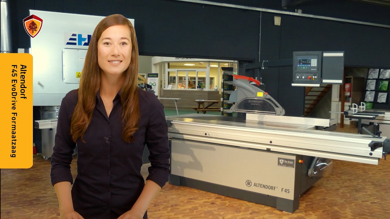 Altendorf F45 EvoDrive formaatzaag bij De Groot Bewerkingsmachines &ndash; Productvideo
