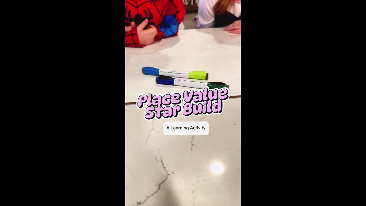 Math Activity: Place Value Star Build
