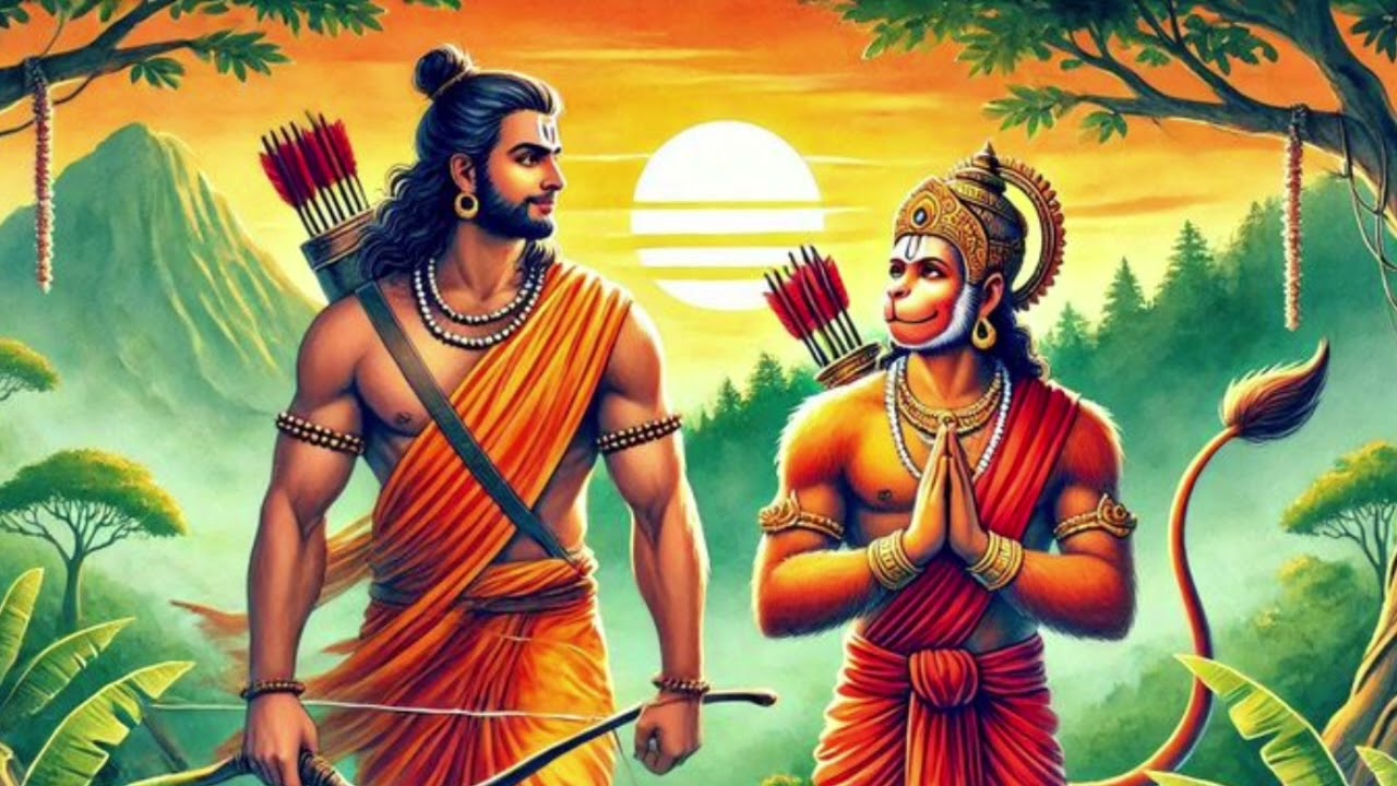 🙏 हनुमान जी का सुन्दर भजन 🙏श्री राम का दिल घबराया है मेरा हनुमान नही आया 🙏♥️