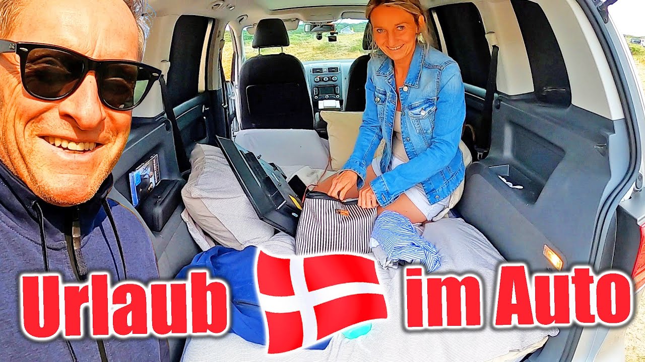 Urlaub im Auto - Vejers Strand Camping im VW Touran - Minimalismus pur ☀️ AddiHabibi Vlog @marieland