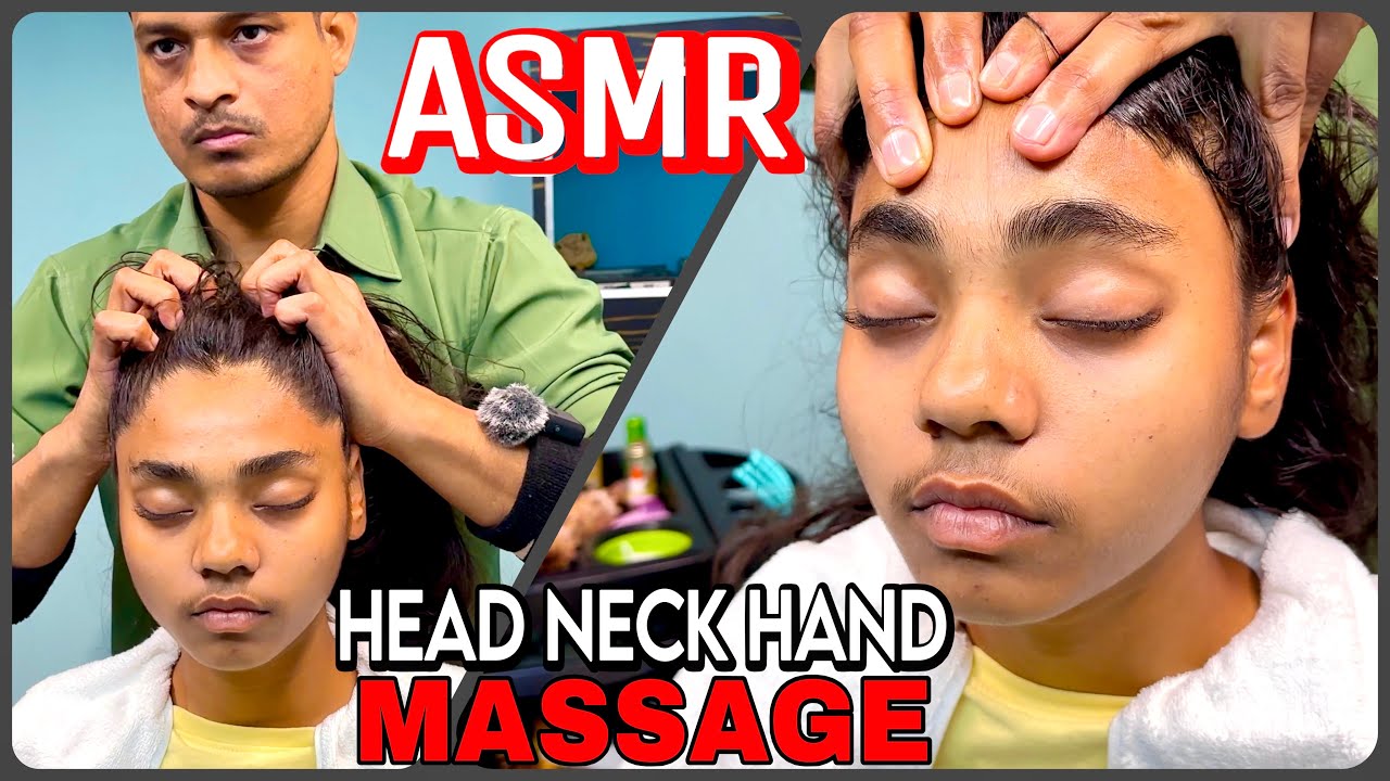 Ultra Satisfying Soothing Head Massage, Neck, Hand & Scalp Scratching To Angelia💈Barber Rizwan #asmr