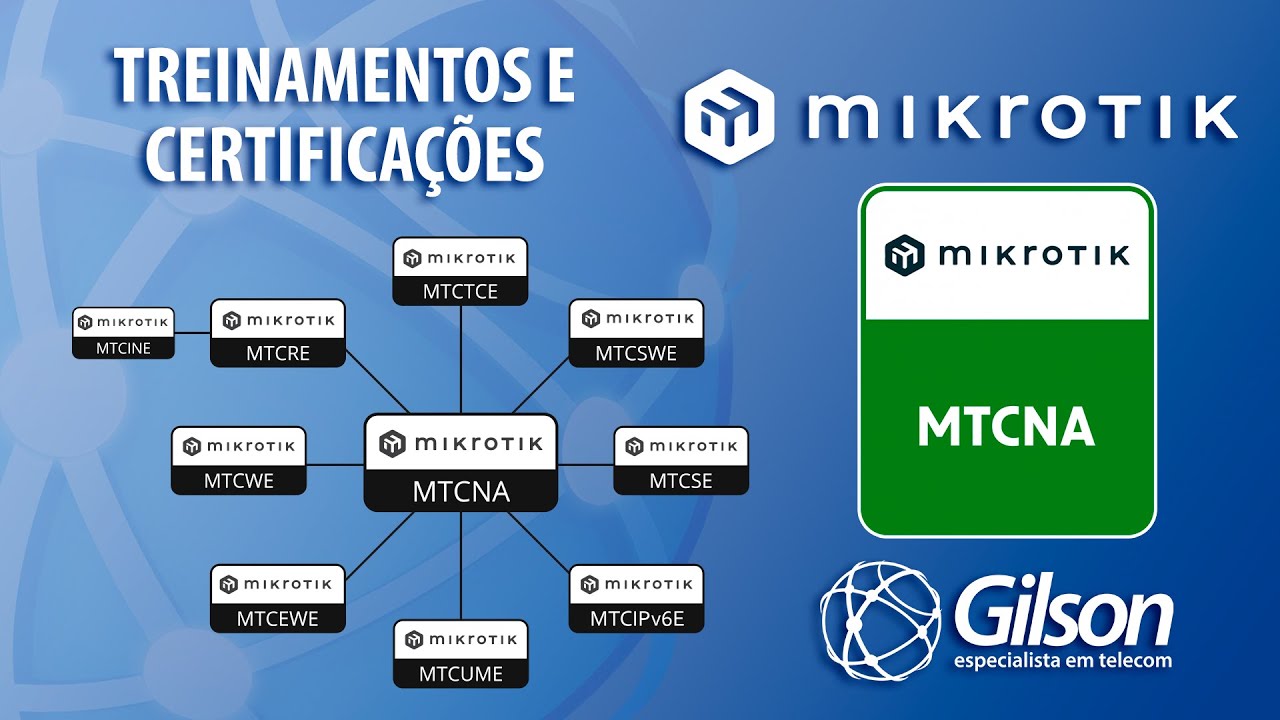 Treinamentos e Certifica&ccedil;&otilde;es Mikrotik (MTCNA, MTCWE, MTCIPv6E, MTCRE e outros)
