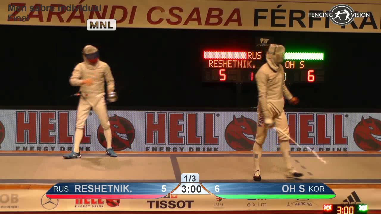 2018 163 M S Individual Gyoer HUN World Cup Final podium RESHETNIKOV RUS vs OH KOR