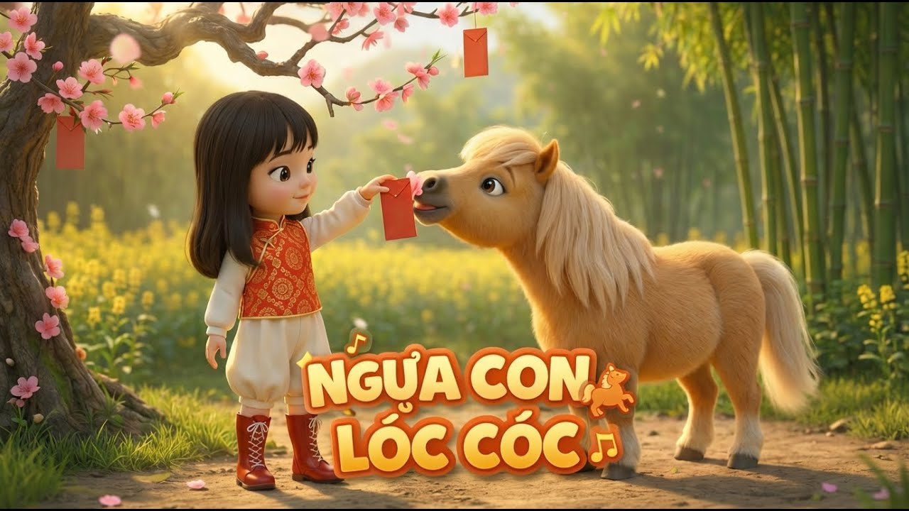 Ngựa Con Chạy Trước Sân Nhà 🐴 Nhạc Tết Thiếu Nhi Vui Nhộn & Đồng Dao Cho Bé | Thaoo