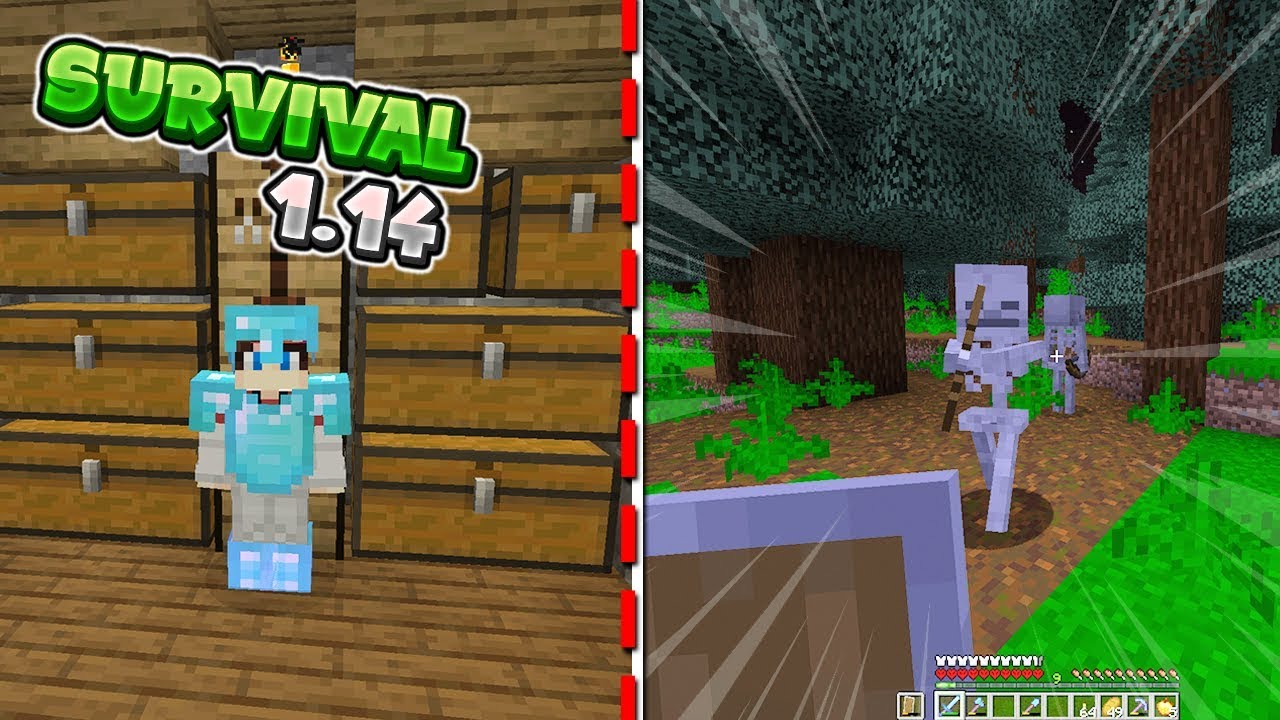 MINECRAFT HARDCORE #6- PRZEPROWADZKA i WALKA z POTWORAMI!