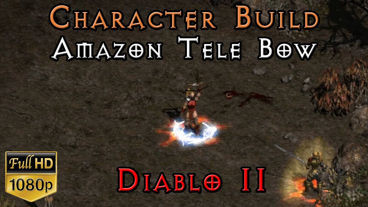 Amazon Tele Glass Bow | Bowa | Diablo 2 D2 Character Build | Ranged | Gear Skills Stats + Demo