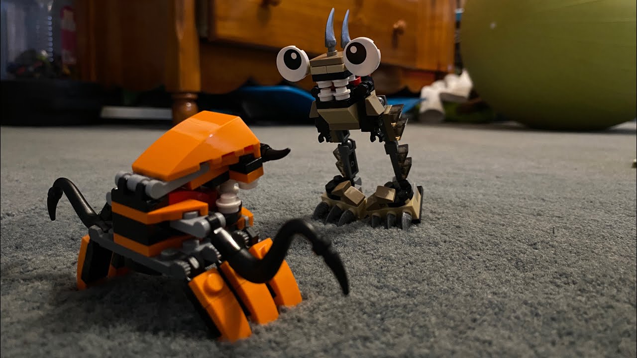 Губка Боб &laquo;Кран навыков&raquo;, воссозданный с помощью Lego Mixels