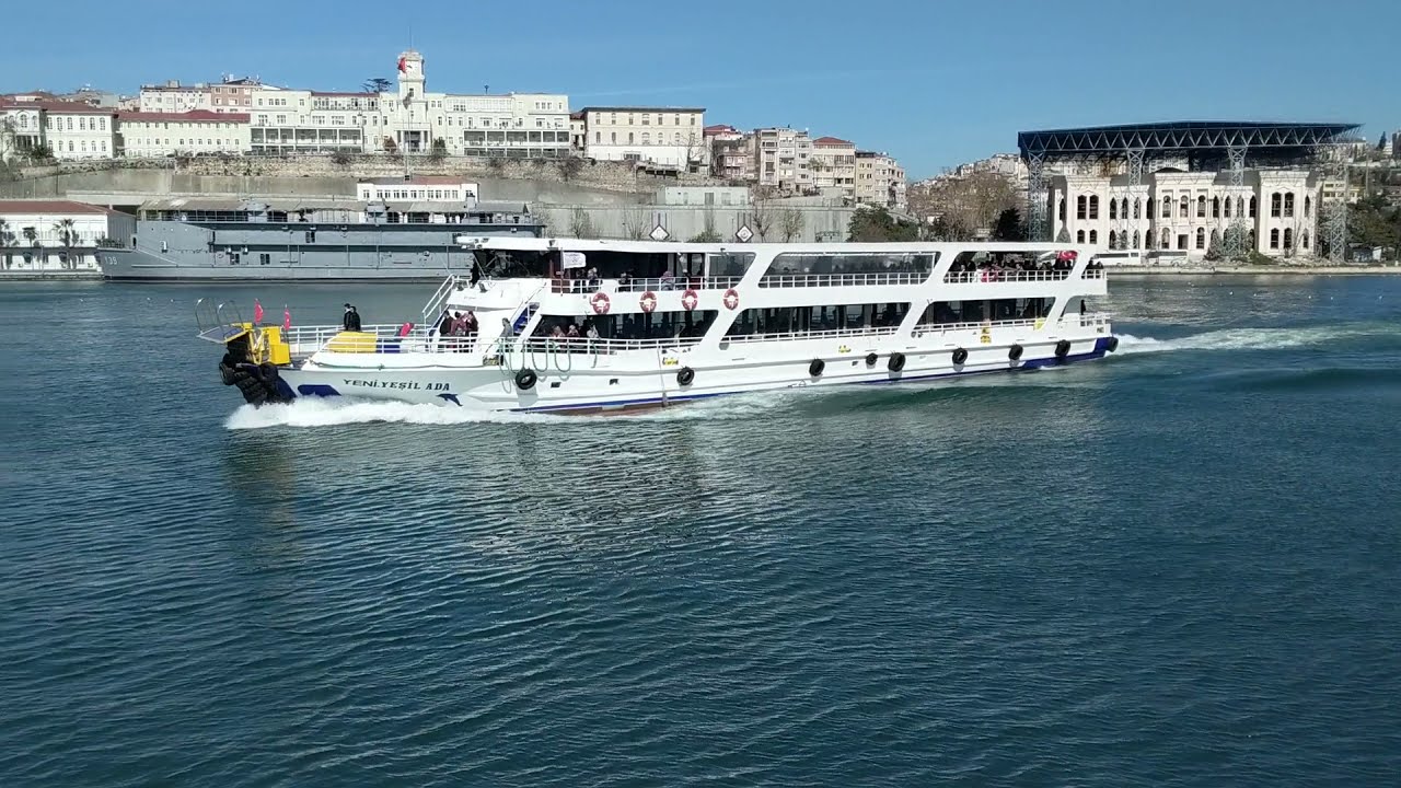 Instanbul ferry crossing the Golden Horn