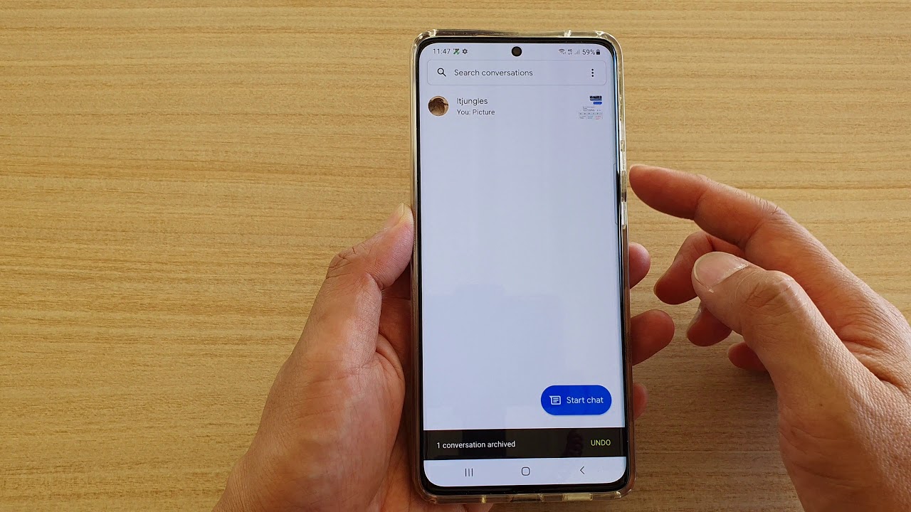 Galaxy S21/Ultra/Plus: How to Delete / Archive Text Messages