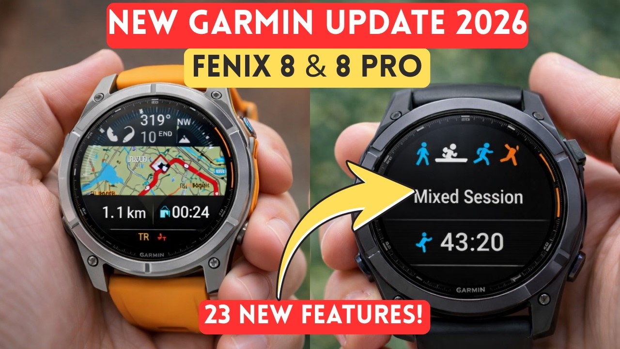 Обновление для Garmin Fenix ​​8 и Fenix ​​8 Pro (v21.25/21.27) – добавлено более 23 важных функций!