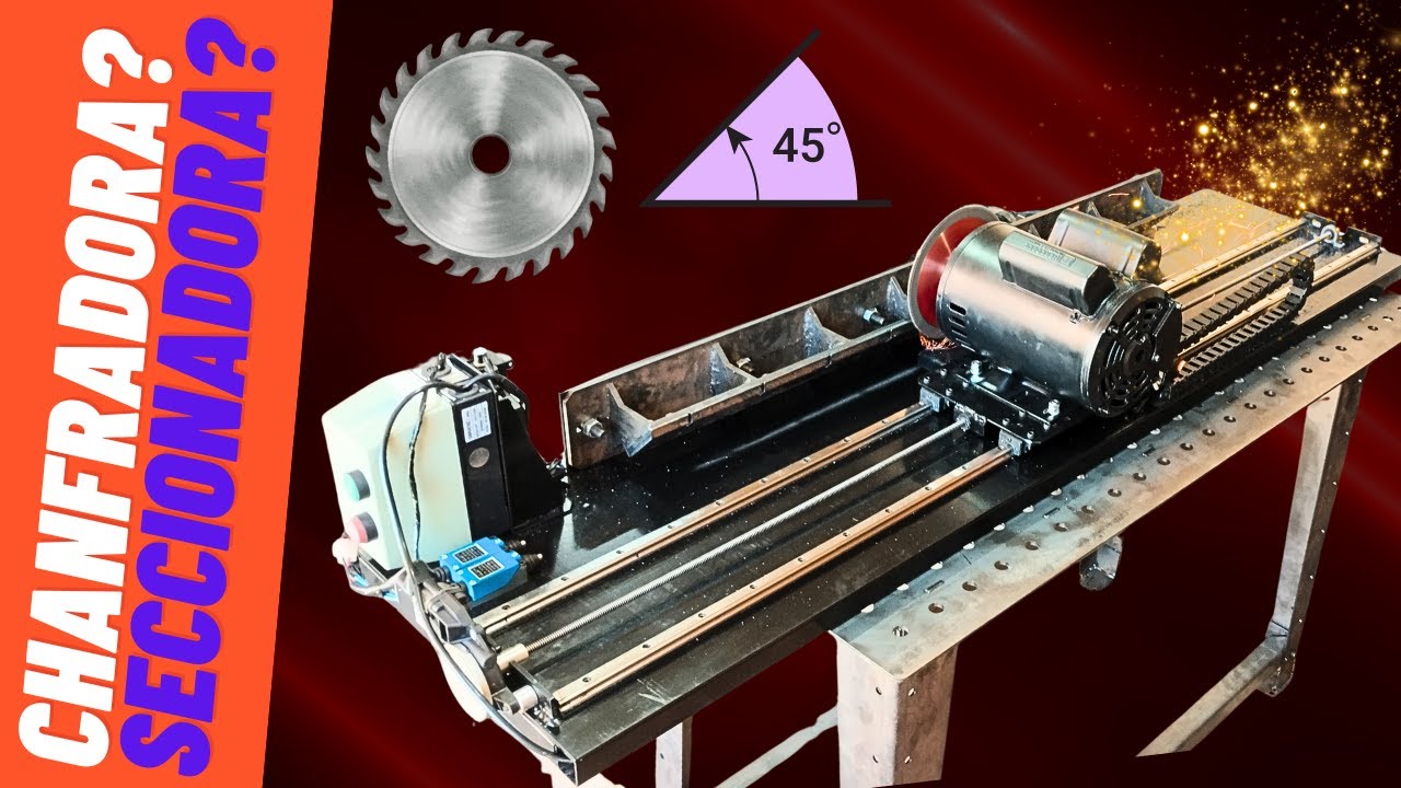 Constru&iacute; Minha Pr&oacute;pria M&aacute;quina de Chanfro a 45&deg; &ndash; Precisei Criar para Minha Empresa!