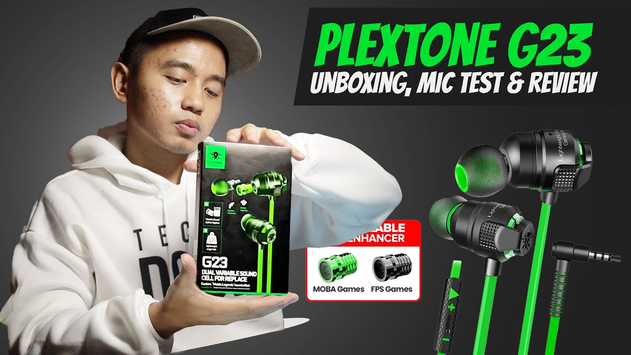 🎧 Plextone G23 Gaming Earphones | Unboxing, Mic Test & Review 😱 (GIVEAWAY ENDED)
