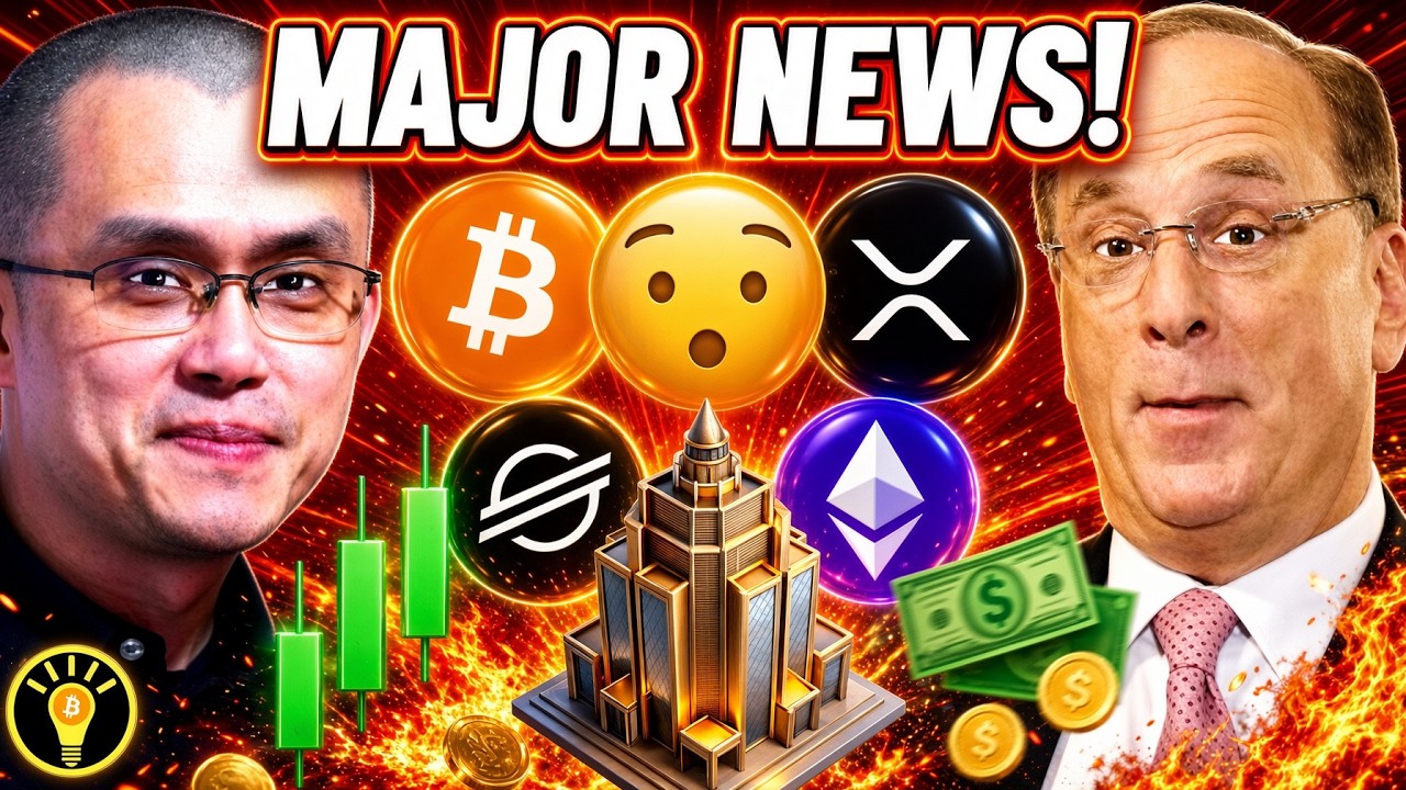 HUGE NEWS! BLACKROCK REVEALS CRYPTO AI AGENT PLANS! MASTERCARD STELLAR XLM & BINANCE CIRCLE USDC!