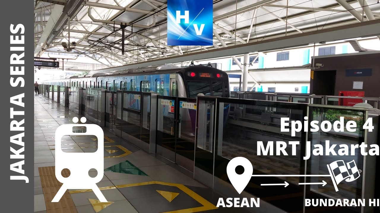 MRT Jakarta - Train Ride From ASEAN to Bundaran HI