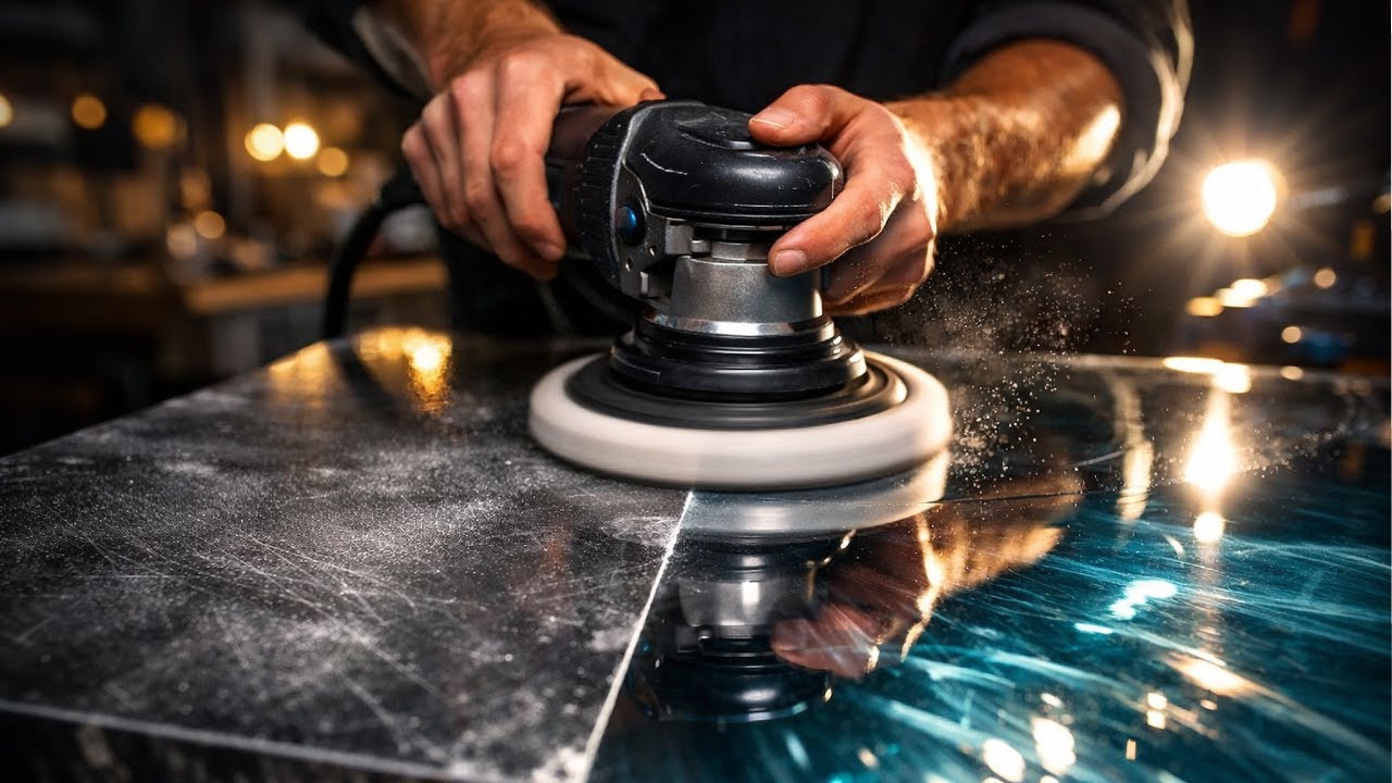 How to properly/professionally polish epoxy resin/easy to learn for anyone
