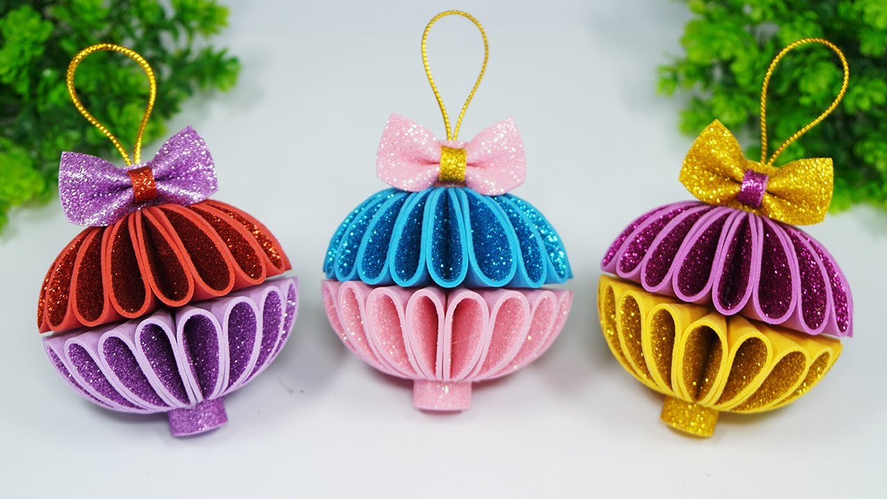 How to Make Christmas Balls🎄Christmas Tree Decoration Ideas🎄DIY Christmas Toys
