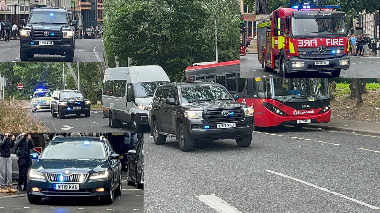 ARMED POLICE Escort JAMES HARDING to Court for Sentencing + Emergency Service Activity in London
