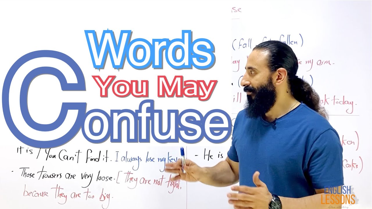 تعلم الفرق بين اهم الكلمات المتشابهه في النطق ومختلفة في الحروف.( افضل كورس تعليمي للغة الانجليزية)