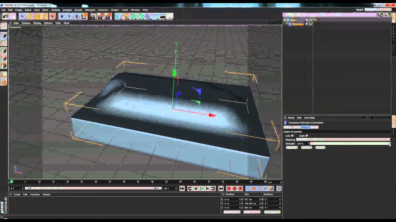 Cinema 4D Deformers - The Correction Deformer