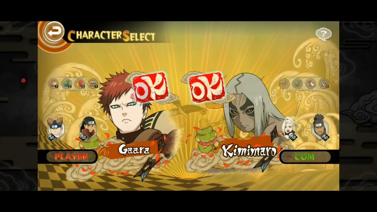 Jogando Naruto storm mobile 