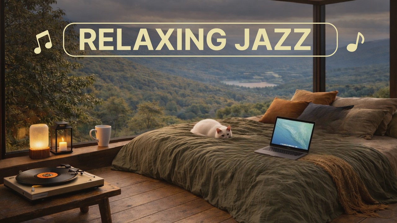 Relaxing Jazz on a Rainy Day ☕ Background Music for Work, Study & Relax