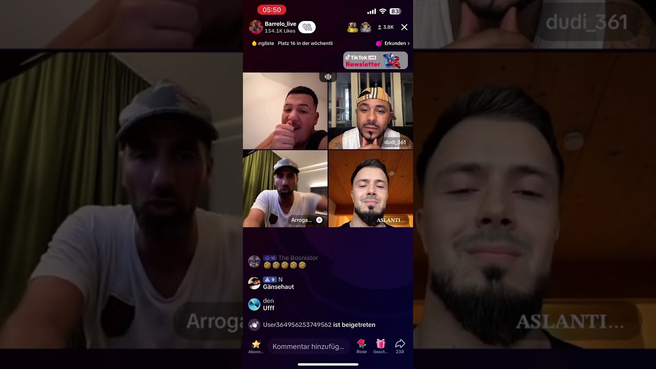 ASLATICS UND ARROGANTE PATE STREITEN SICH Barrelo stream er setzt chechener auf Flasche