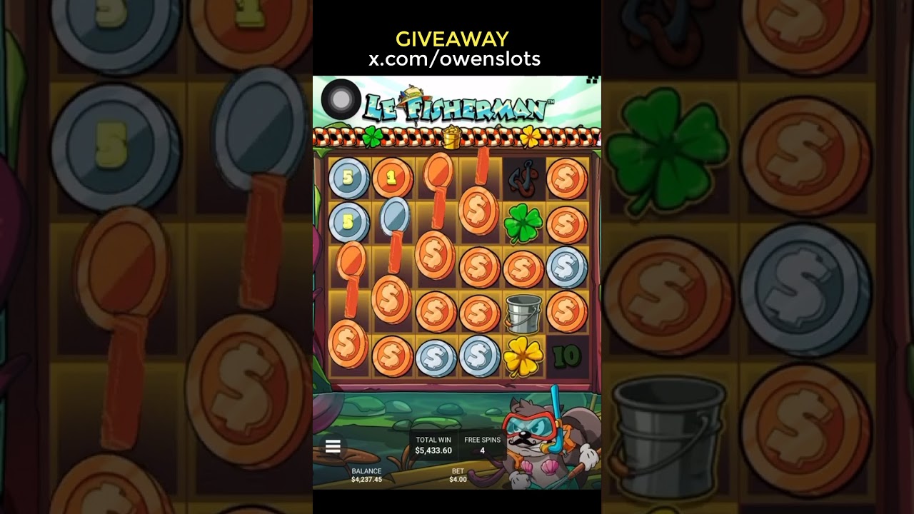 EPIC RAINBOW ON LE FISHERMAN SLOT (MAX UPGRADE) #shorts #casino #jackpot
