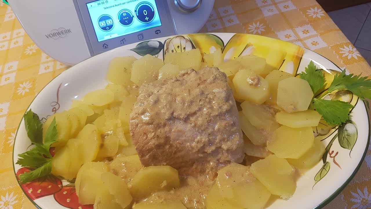 Arrosto di lonza con patate per bimby TM6 TM5 TM31
