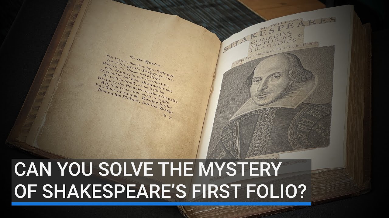 Could you help solve the mystery in this rare copy of Shakespeare's First Folio?