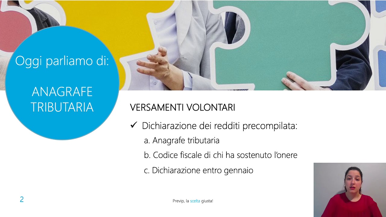 Oggi parliamo di ANAGRAFE TRIBUTARIA