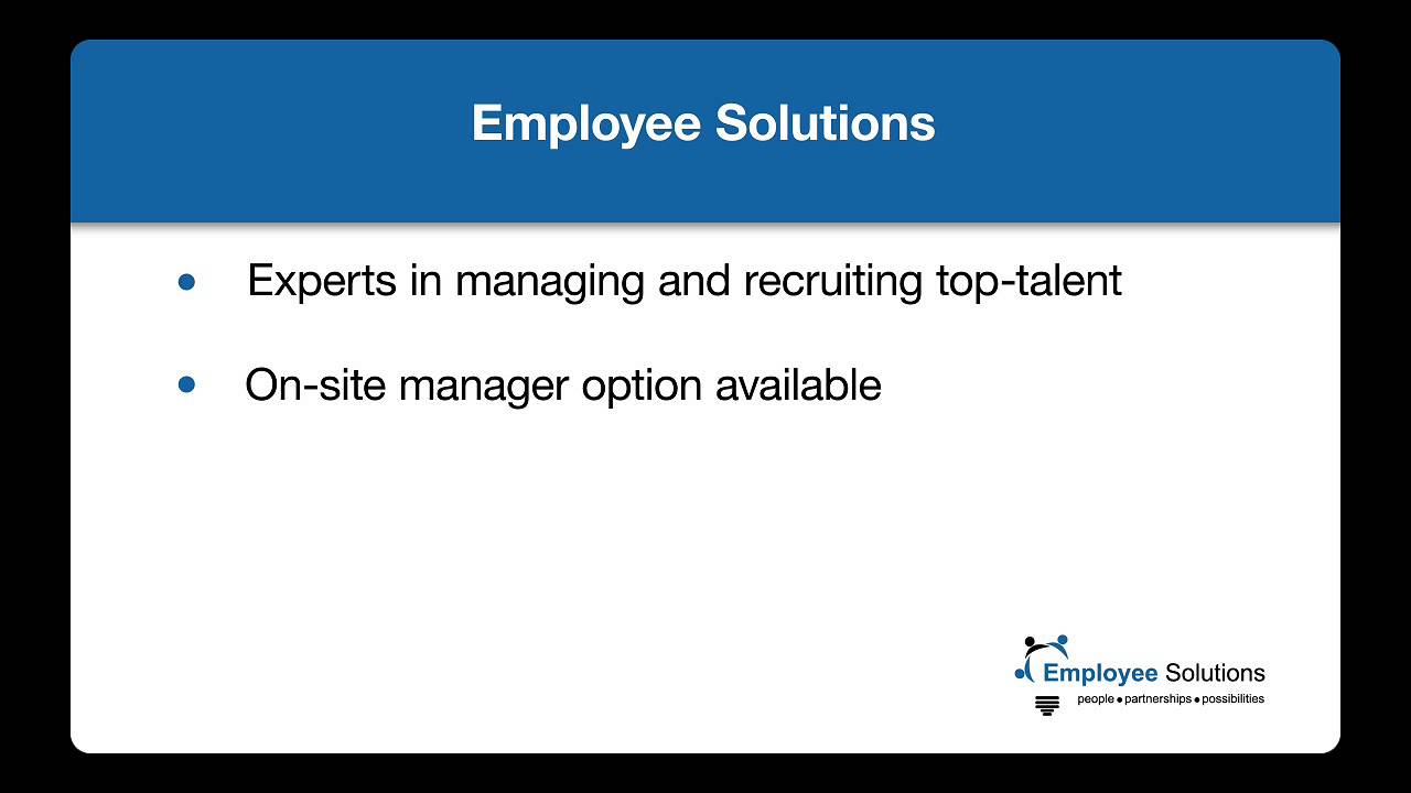 On-Site Consulting with Employee Solutions