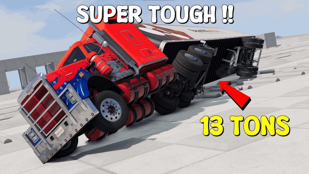 GAVRIL T-SERIES EXTREME DURABILITY TEST [WITH HEAVY TRAILER | BeamNG.Drive Cinematic
