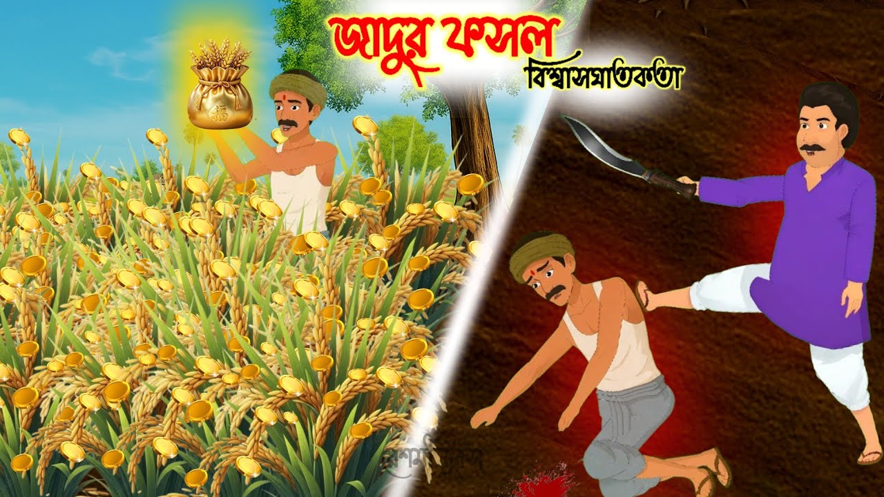জাদুর ফসল🌾 | বিশ্বাসঘাতকতা |Bengali Cartoon Story |Bengali Moral Stories|Thakumar jhuli Bangla Golpo