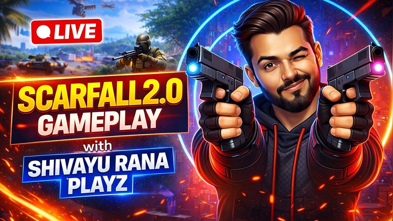 Season 3 OP Gameplay 🔥 ScarFall 2.0 Live | Rank Push Kar Ke Dikha Diya