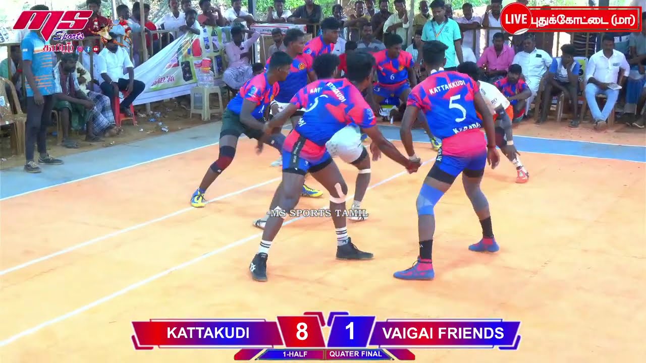 QF|KATTAKUDI vs VAIGAI FRIENDS MANAPARAI | ТУРНИР ВАНАККАДУ КАБАДДИ-2025