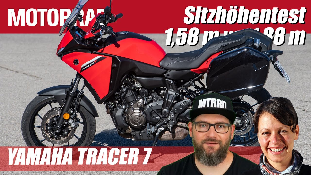 Yamaha Tracer 7: Klein und Gro&szlig; - Der Sitzh&ouml;hentest