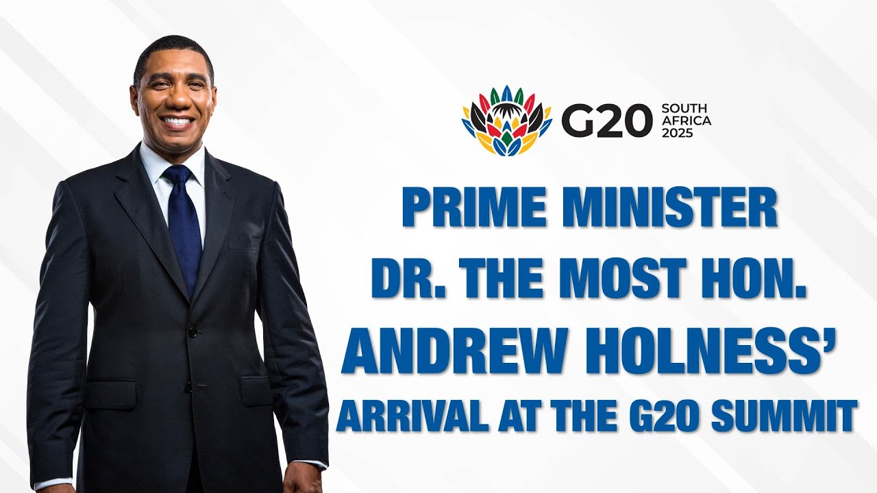 Прибытие премьер-министра Эндрю Холнесса на саммит G20