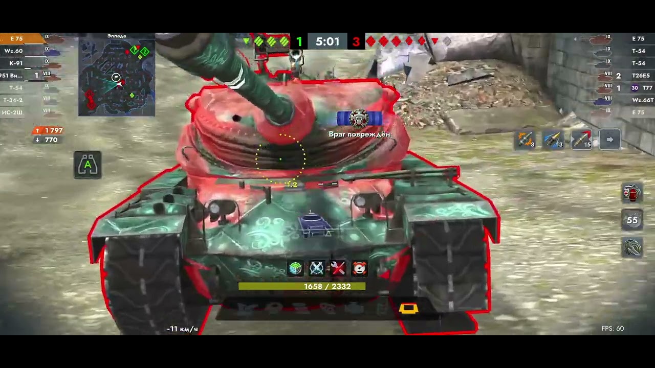 ТАКОГО БОЯ НИКТО НЕ ОЖИДАЛ, Е75 ВЫДАЛ 7400+ УРОНА | TANKS BLITZ 