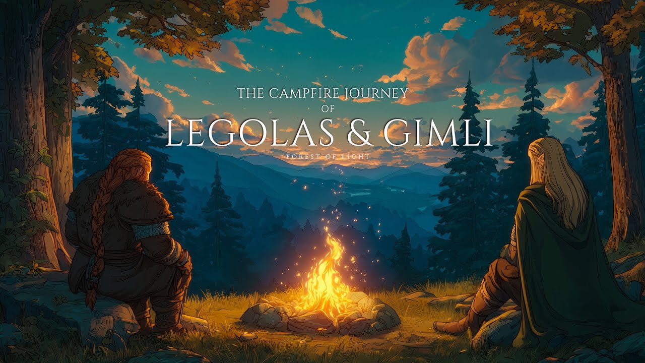 Medieval Music For Focus & Relaxation | The Campfire Journey Of Legolas & Gimli