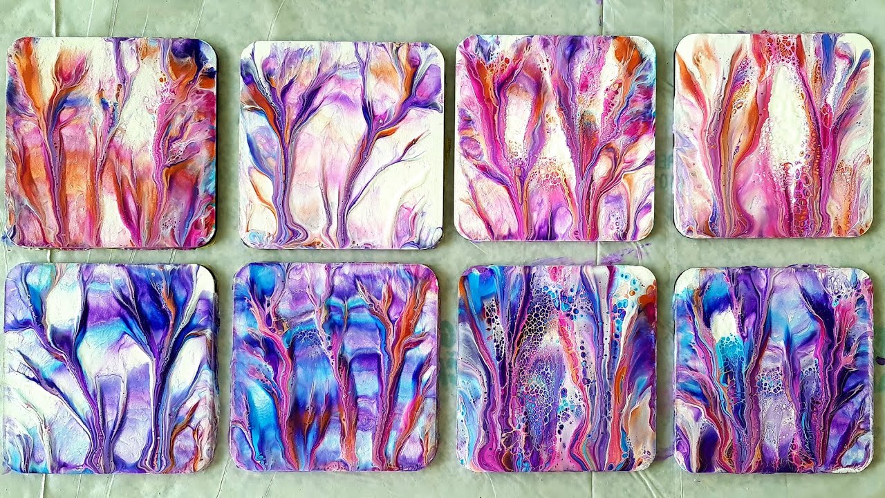 (493) HOW TO make gorgeous COASTERS in few minutes ~ Dip technique ~ Coasters Diy ~ Must see!