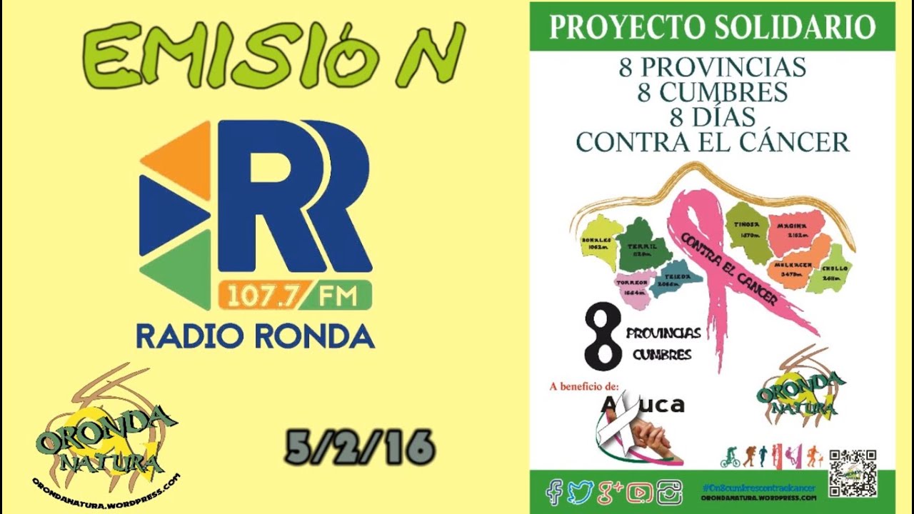 Entrevista en Radio Ronda con el Proyecto Solidario contra el C&aacute;ncer (ORONDANATURA)