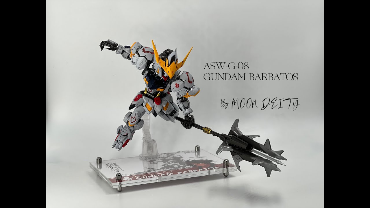 【月神模型】[模型制作過程&成品分享]MGSD巴巴托斯｜全塗裝｜全機刻線加深｜蝕刻片