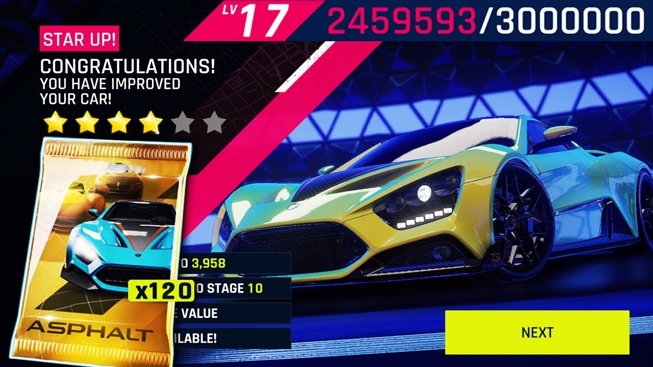 ASPHALT 9 | Opening 120 Zenvo TS1 GT packs & Test Drive