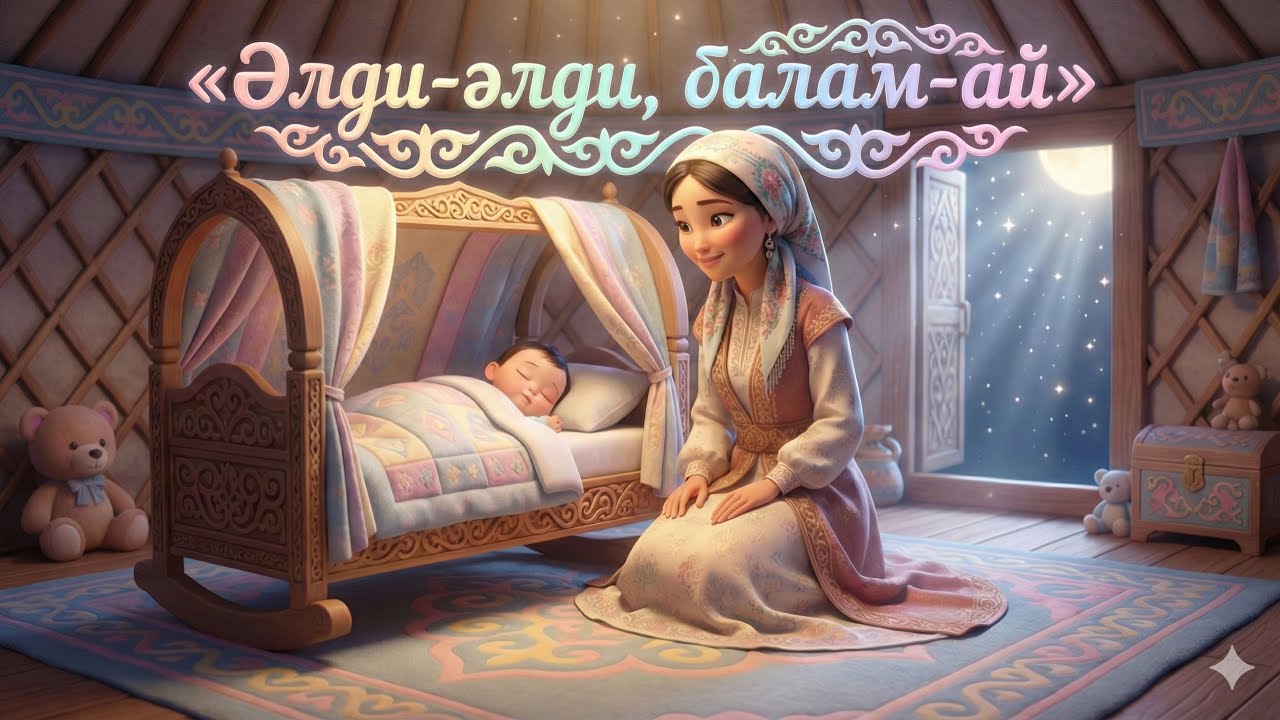 Әлди-әлди, балам-ай 🌙 Қазақтың тәтті бесік жыры | Кішкентай балаларға арналған мультфильм