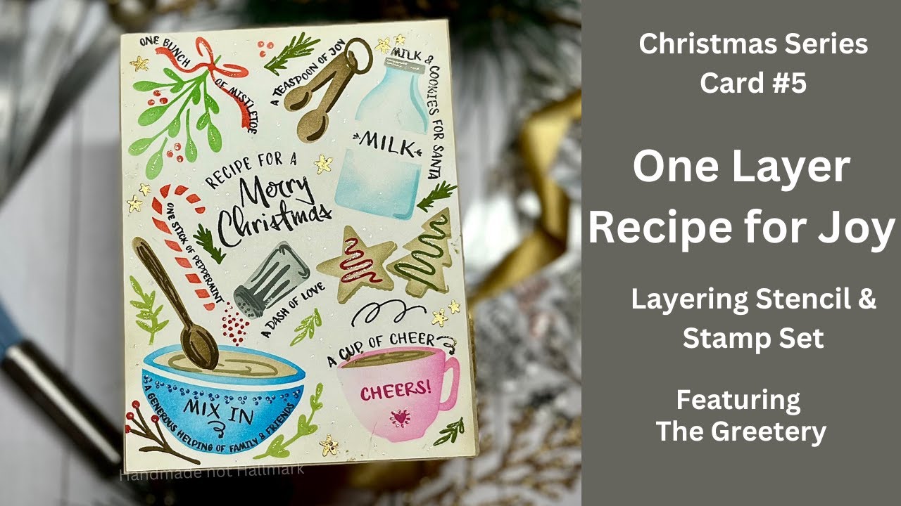 One Layer | Recipe for Joy | Christmas Card 5 | The Greetery | 2023