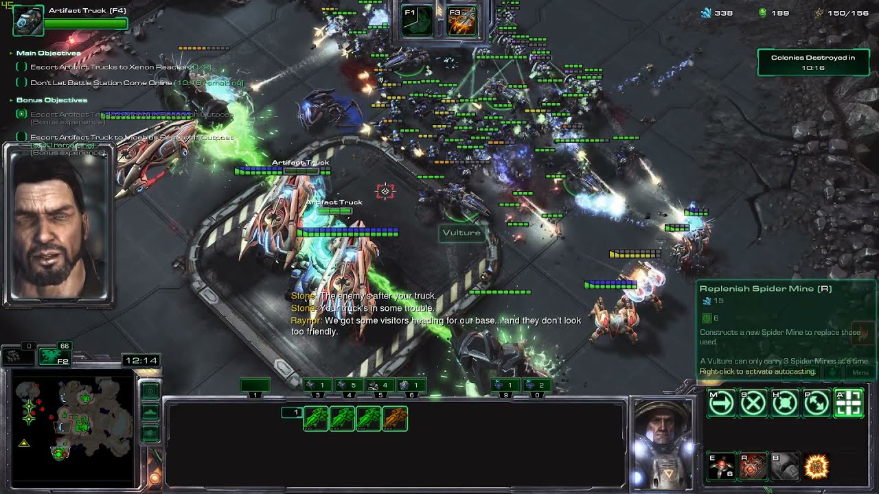 Starcraft Co-op - Cradle of Death Full Clear Solo in 20:36 (Raynor, Brutal)