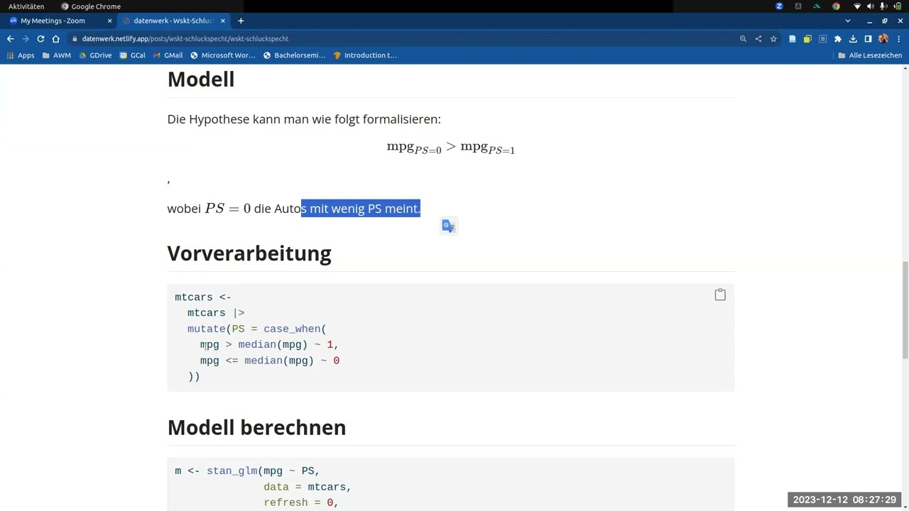 Beispiele für Bayes-Regressionsanalysen